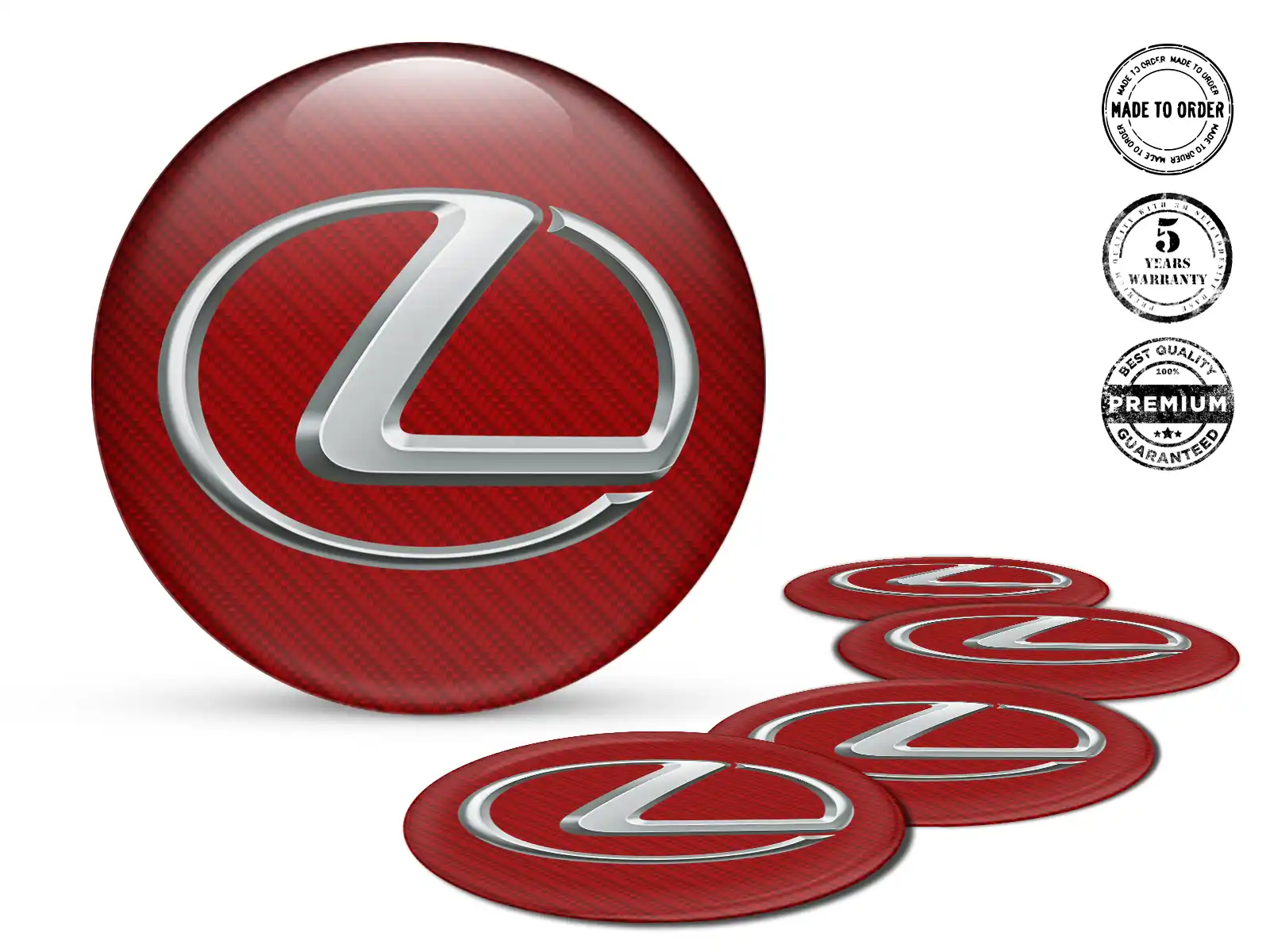 Lexus Pegatina de Silicona Edición Calcomanías de Aro Premium